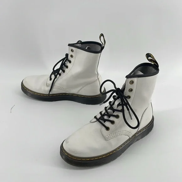 Dr. Martens Zavala Boots in White 8 S6 - Picture 2 of 8